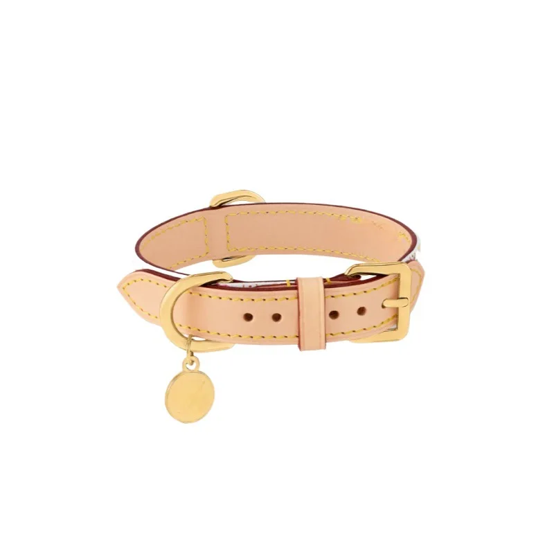 

Color pet leather collar, puppy dog collar cowhide