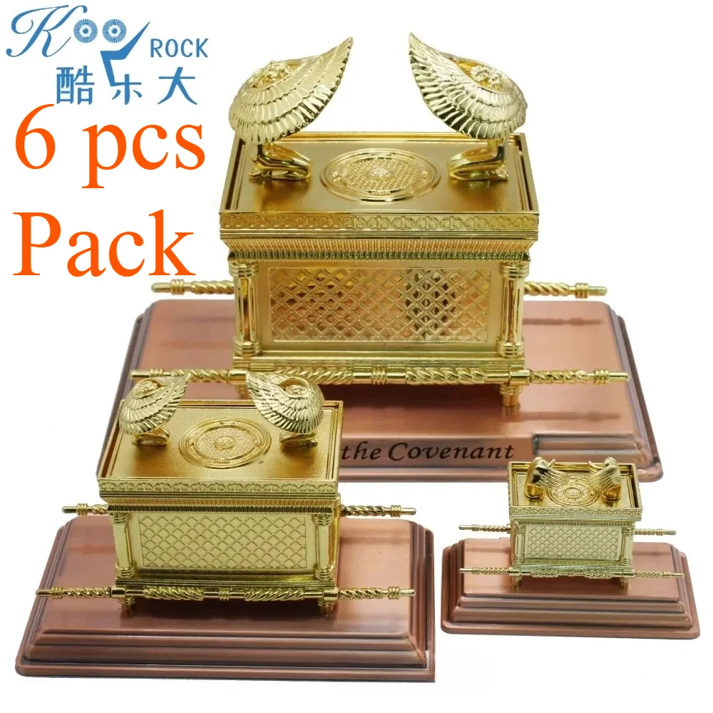 

6 шт. бронзовая статуя ковчега Заветана — подлинная копия священной еврейской естечки и подарок Святой Релики Израиля