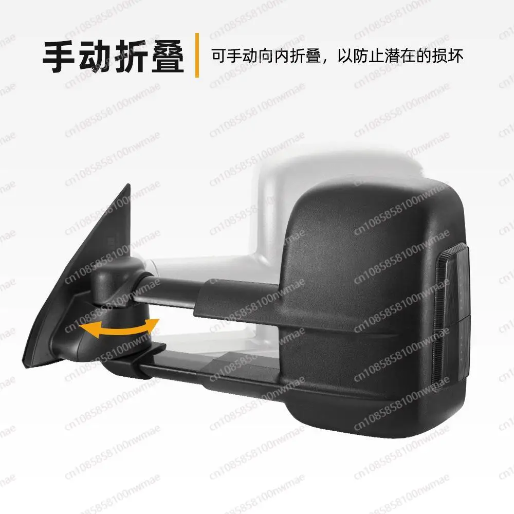 Towing Side Rearview Mirror Extendable Towing Mirrors for Nissan Patrol GU Y61 1997- 2016