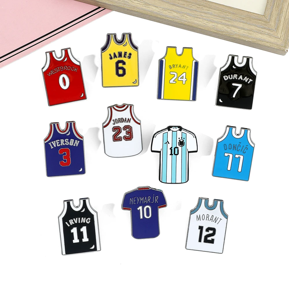 Sports pins, cartoon clothing, metal badges, small gifts, backpack accessories, hat pins, decorative brooches
