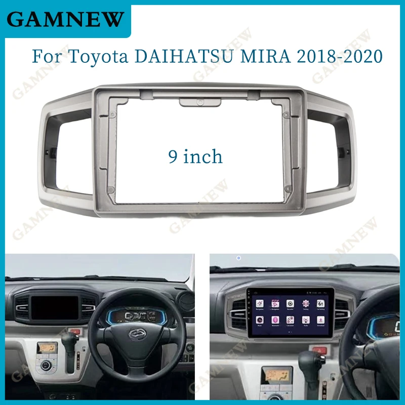 9 Inch Car Frame Fascia Adapter Android Radio Dash Fitting Panel Kit For Daihastu Mira Toyota Pixis Epoch 2018-2020