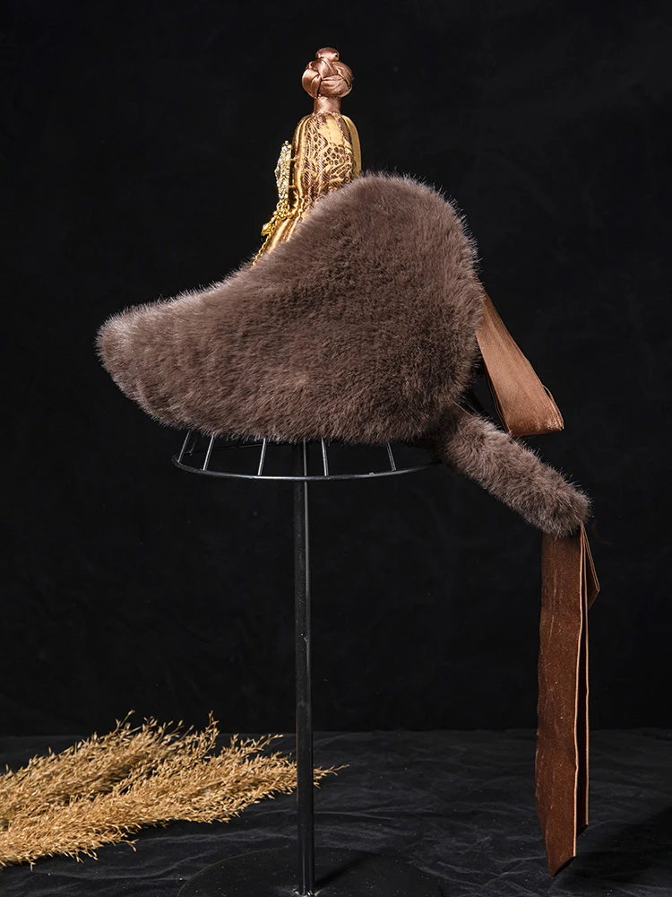 chapeau-en-fourrure-marron-ele-pour-femmes-spectacle-de-danse-ethnique-couvre-chef-de-mariage-haut-de-gamme-accessoire-faionable-par-inner-mong