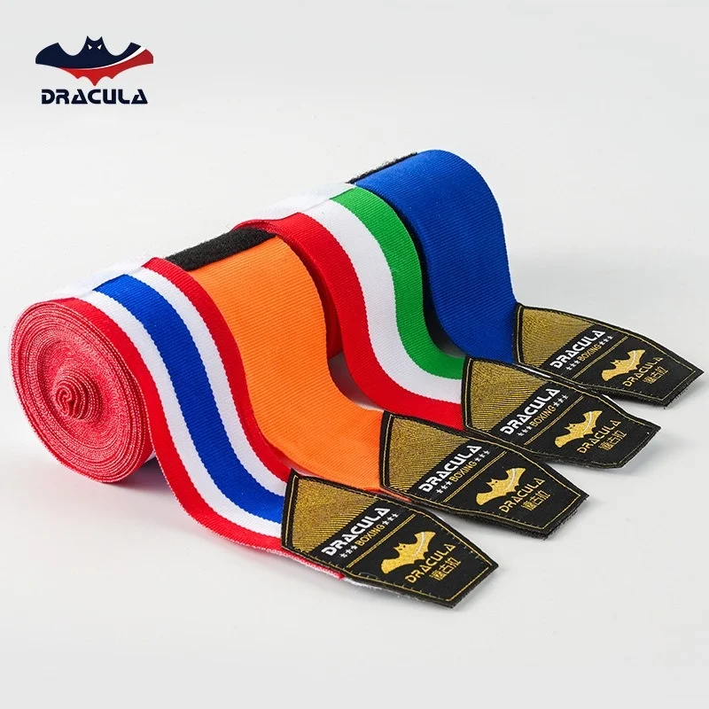 1 Pair 5-Meter Boxing Wraps Stretchy Breathable MMA Sanda, Muay Thai Training Hand Wraps Boxing Training Accessories