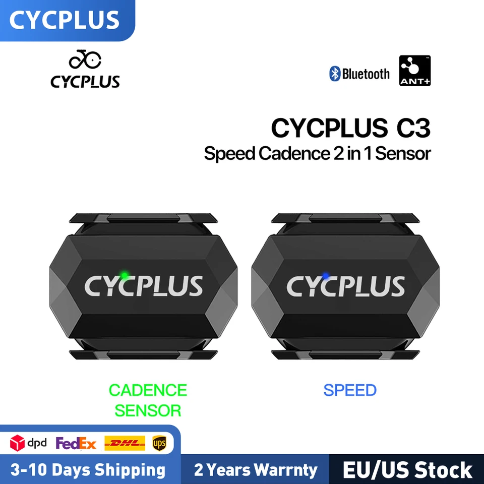 CYCPLUS C3x2 Wireless Bike Computer Speed Cadence Sensor