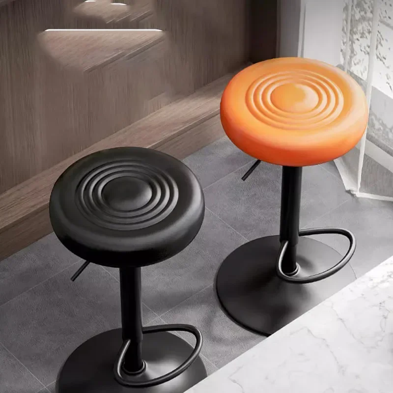 

Modern Lounge Bar Chairs Nordic Simple Black Luxury Bar Stool Bistro Metal Bancos Para Barra De Cocina Restaurant Furniture