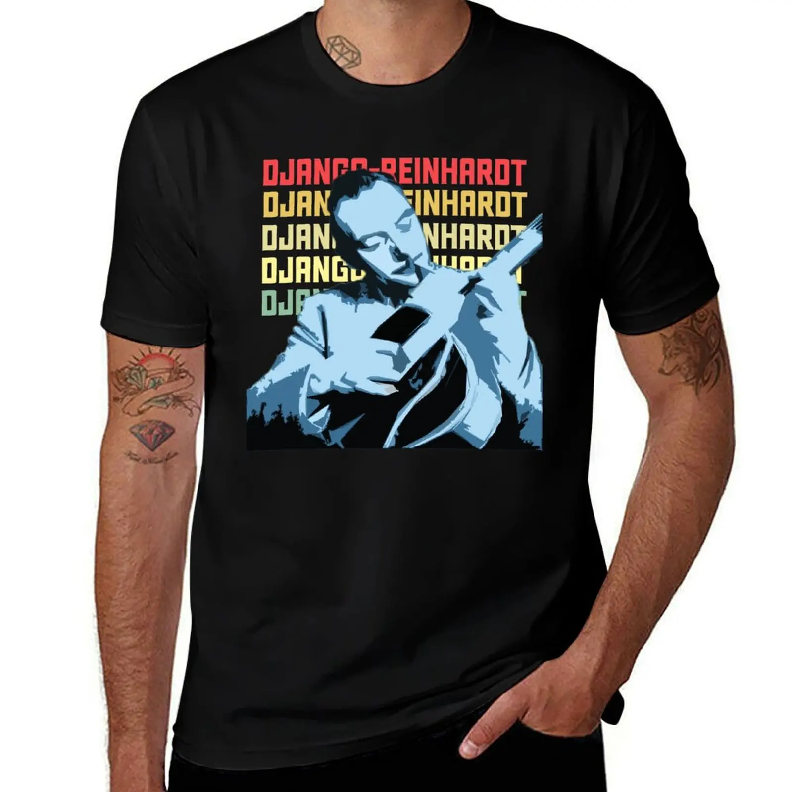 Legend Hot Jazz Django reinhardt T-Shirt man t shirt cotton high quality T-Shirt