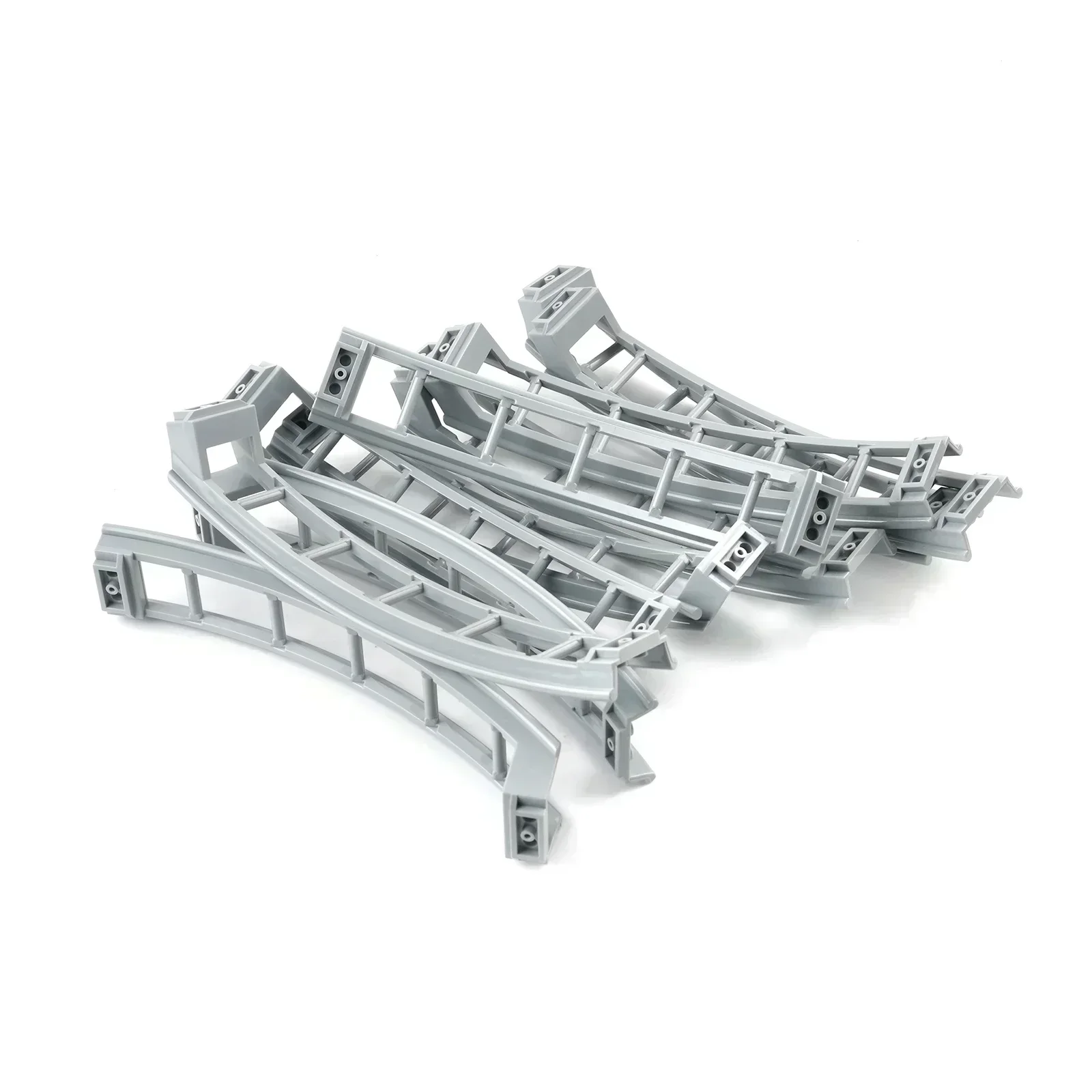 MOC montagnes russes piste modèle briques pièces 25059 25061 26021 chemin de fer assemblé éducation petits blocs de construction bricolage jouets cadeaux