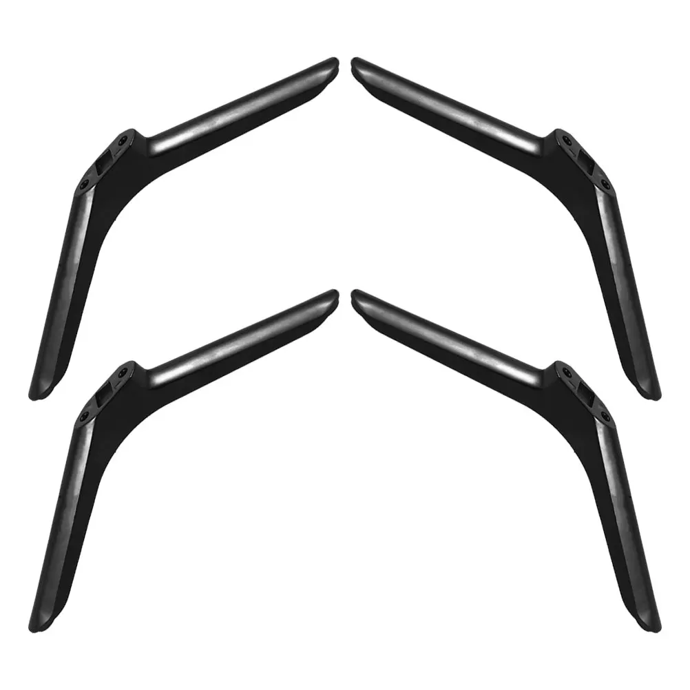 

2 Pairs Universal Stand Legs Adjustable Tabletop Mount Support Base For Bedroom Sturdy Metal Holder Fits All Sizes Black