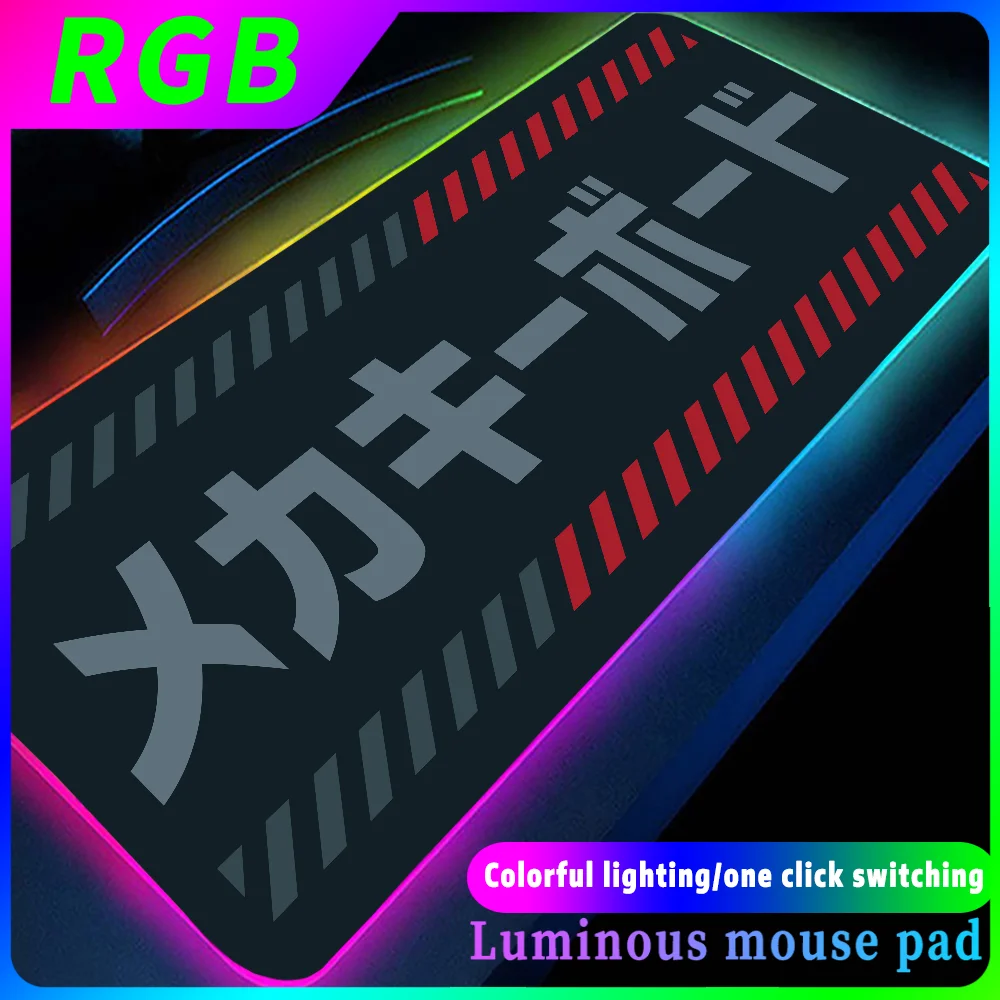 HD Mechanical sushi Mousepad RGB LED High Speed Computer Accessories Carpet Desk Mat Large Keyboard Japanese Pad Gaming Mats