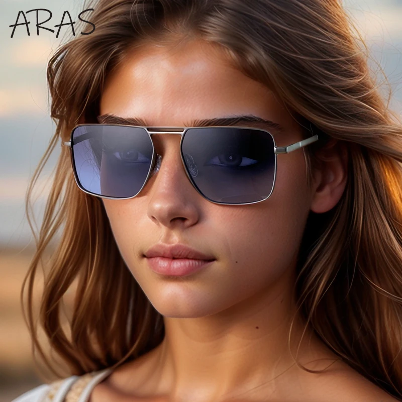 

Retro Square Metal Frame Sunglasses For Women Men 2025 Luxury Brand Trend Double Beam Shades Classic UV400 Protection Eyewear