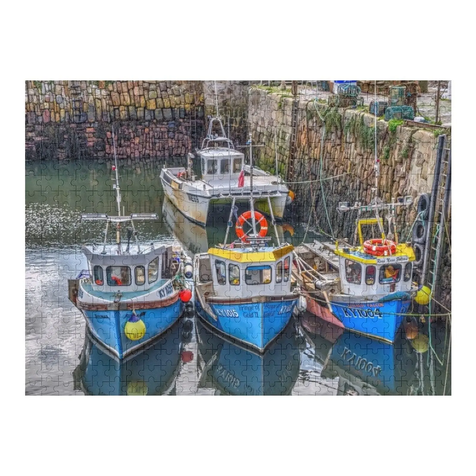 

Crail Fishing Boats Fife Scotland Jigsaw Puzzle Customized Gifts For Kids Personalized Puzzle