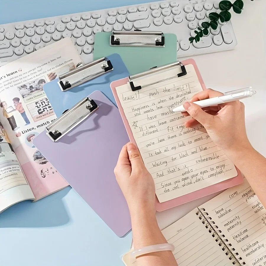 

Simple A5 Bill Clipboard Memo Pad Clip Board Loose-leaf Notebook File Writing Pad Clamps Paper Holder Office School Supplies