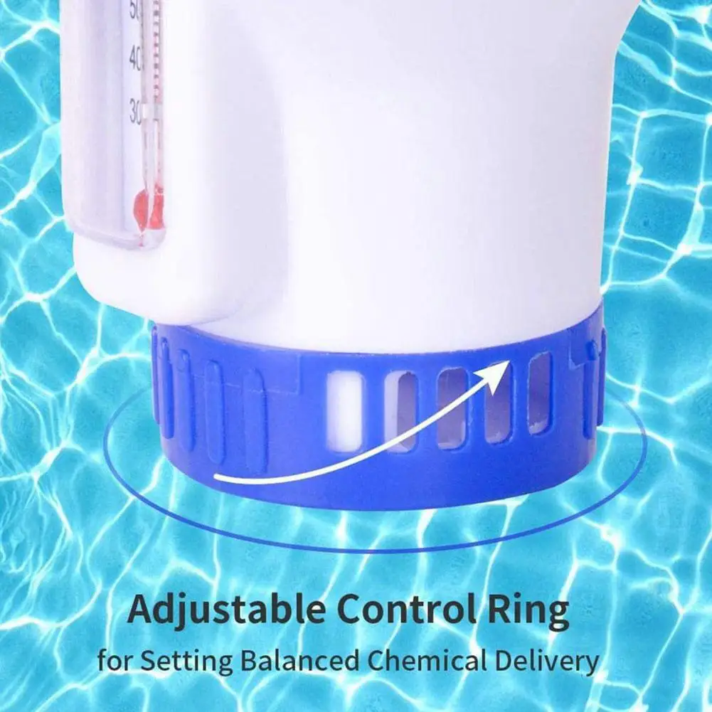 Swimming Pool Floating Chlorine Dispenser With Tablets Water Disinfection Purifier Automatic Applicator Sterilizer Pool Cleaner view 6