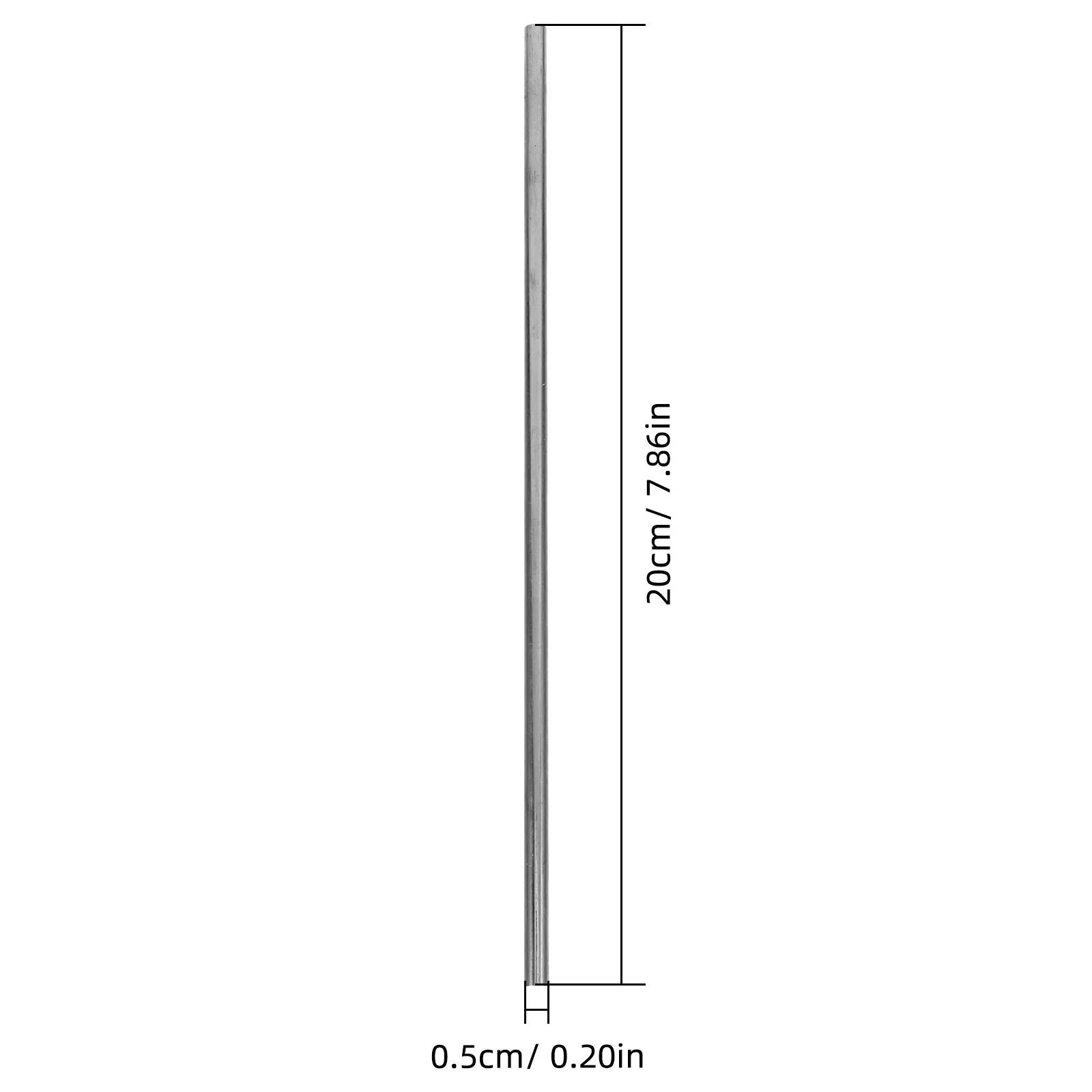 2 قطعة عصا قضيب الحديد لتجربة الموصلية الحرارية المواد معدات تدريس الفيزياء مختبر العلوم أداة قياس توصيل الحرارة