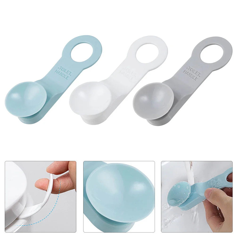 6 Pcs Child Toilet Seat Lid Lifter Cover Household Anti-touching Handle for Kids