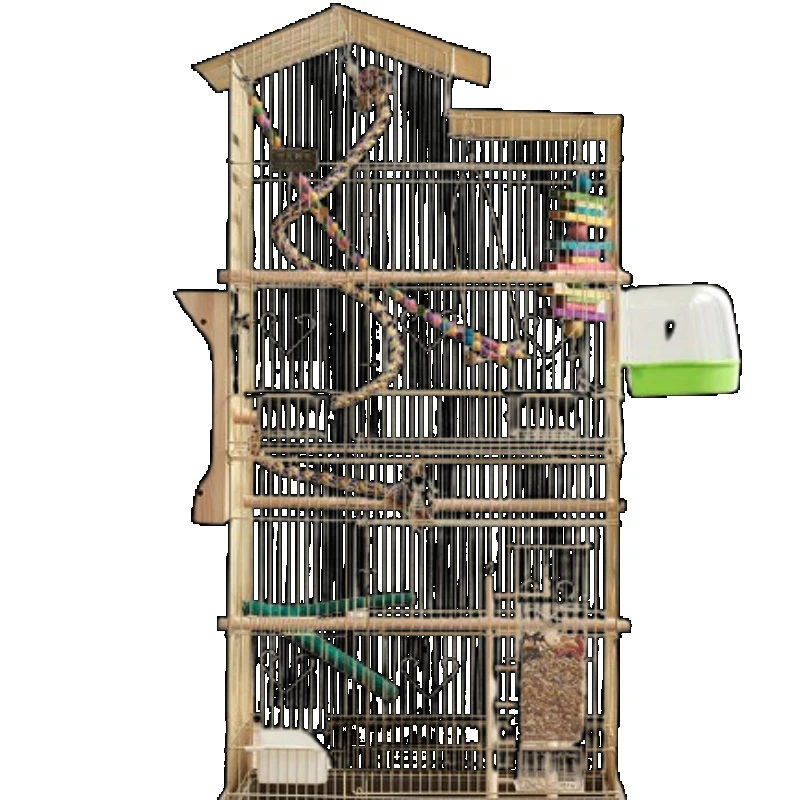 Large Nest Parrot Bird Cage House Feeder Pigeon Carrier Toys Bird Cage Outdoors Budgie Gabbia Pappagallo Pet Products RR50BC