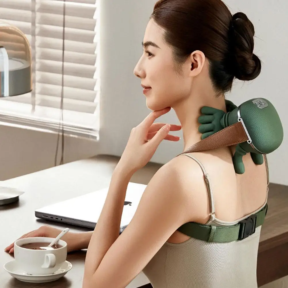 Shoulder and Neck Massager Bionic Kneading Technology Simulates Manual Massage Deeply Relaxing Relieving Fatigue Stiffness