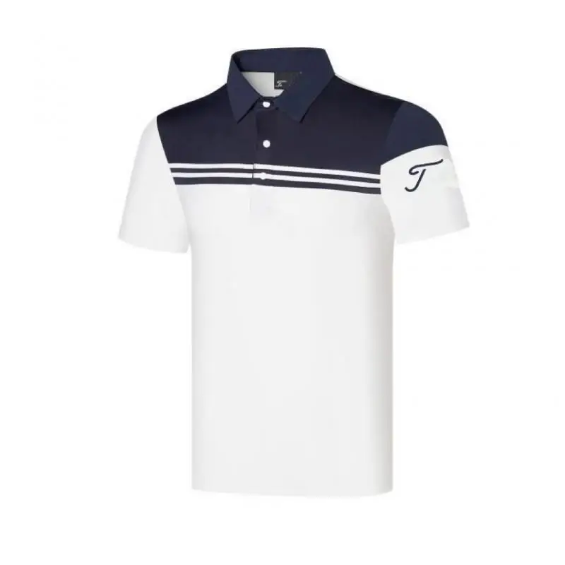 Men's Golf Clothing New Collar Cool Short Sleeve Golf Polo Shirt Man Simple Brand Golf T-shirt