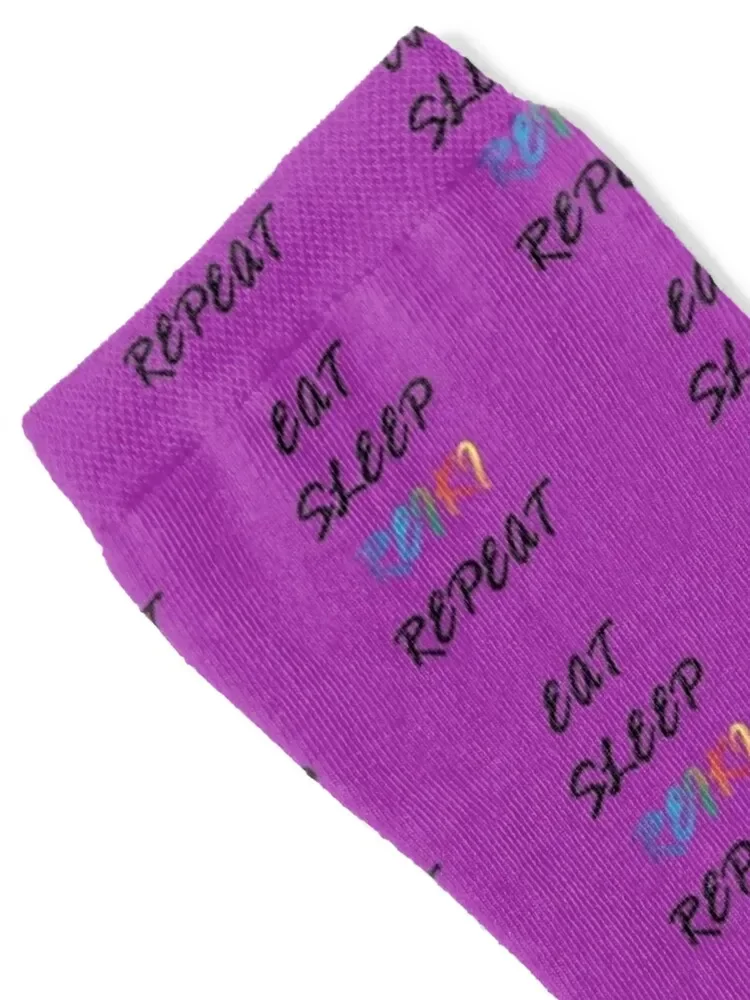 Eat, Sleep, Reiki, Repeat. Perfect reiki gift for those that love reiki! Socks tennis Wholesale winter snow Socks Male Women's