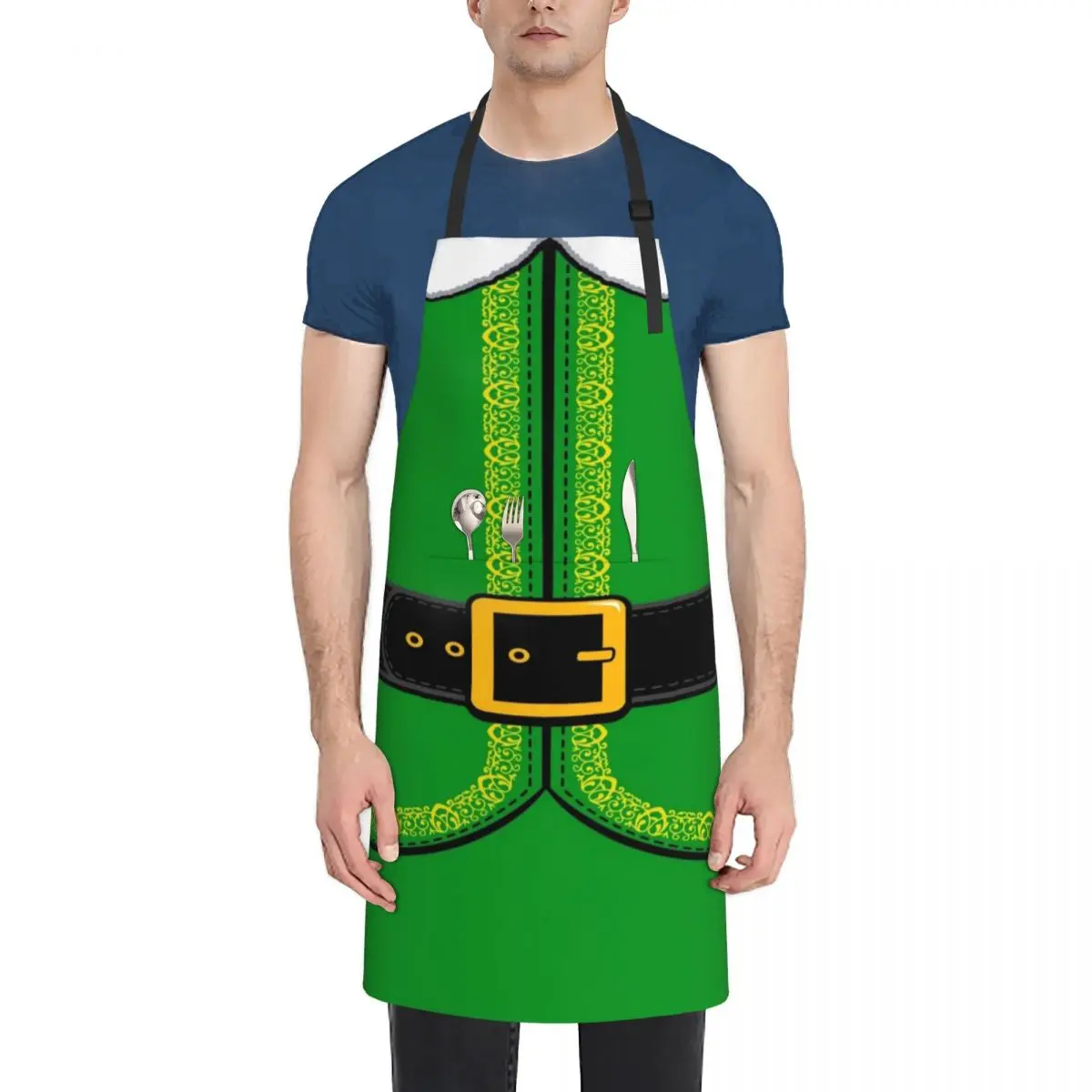 

Buddy Elf Yourself - Funny Christmas Gift Elf Costume Graphic Apron Kitchen And Home Items For Home Accessories Apron