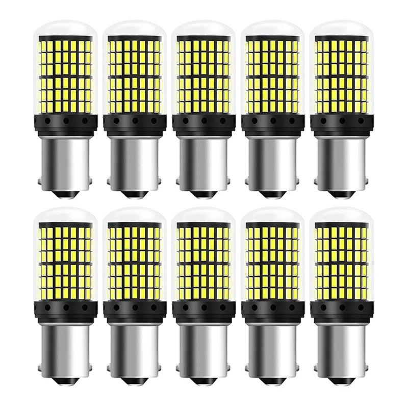 

20 шт. 3014 144Smd Canbus 1157 BAY15D P21W 1156 BA15S BAU15S PY21W T20 7440 7443 W21W светодиодный лампы для указателей поворота автомобиля