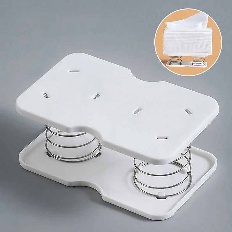 

Creative Spring Holder Tissue Box Automatic Lift For tissue box container accessories