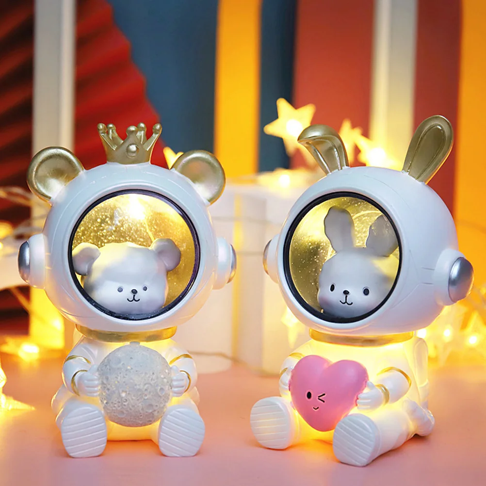 โคมไฟนักบินอวกาศรูปสัตว์ ขนาดกะทัดรัด ฝีมือประณีต ใช้งานได้ยาวนาน ใช้ไฟตกแต่งไฟกลางคืน