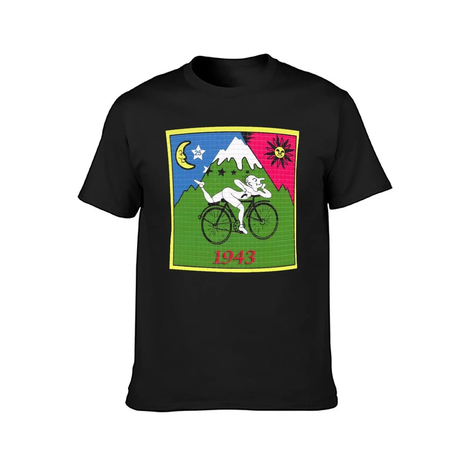 Lsd albert hofmann bicycle day classic t shirt T-Shirt plus size tops hippie clothes men graphic t shirts