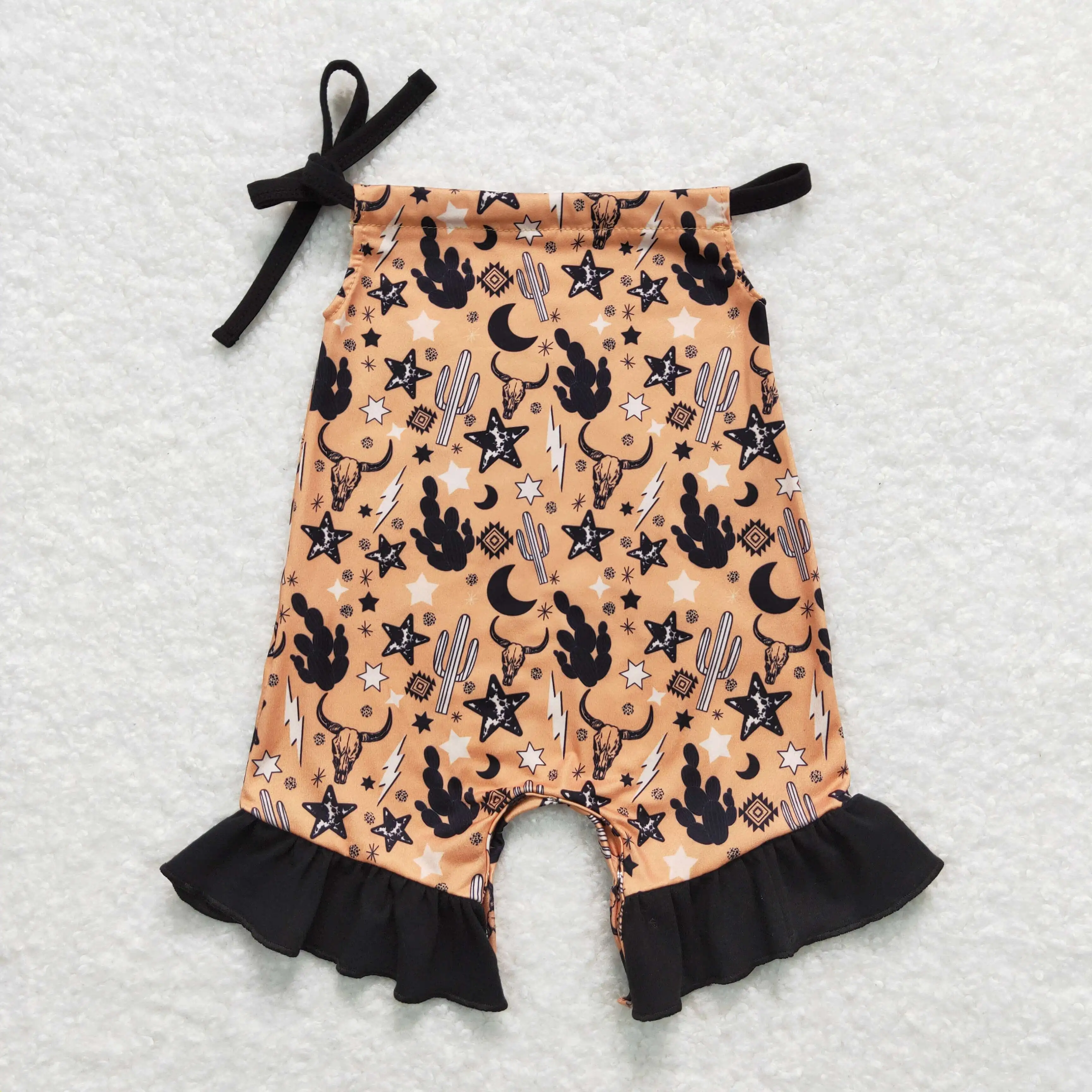 

z924-09 SR1239 Wholesale kids clothes girls rompers Star Cactus Lace Camisole romper Newborn Summer Boutique baby girls clothes