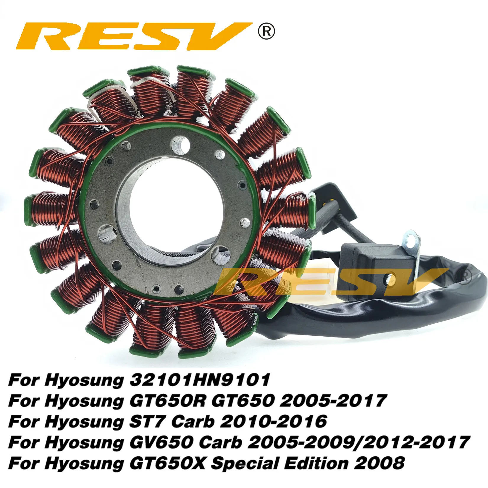 RESV for 32101HN9101 Hyosung GT650 GT650R GT650X GV650 GT GV 650 R X ST7 Carb GT650X Special Edition United Ignition Coil Stator