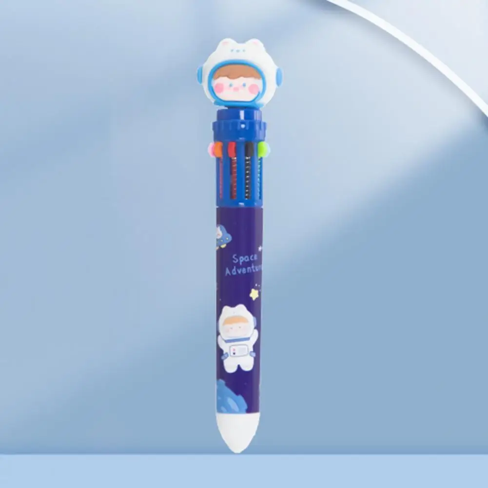 Rollerball Pen  Excellent Comfortable Grip Plastic  Ten-color Cartoon Rabbit Ballpoint Pen School Supplies