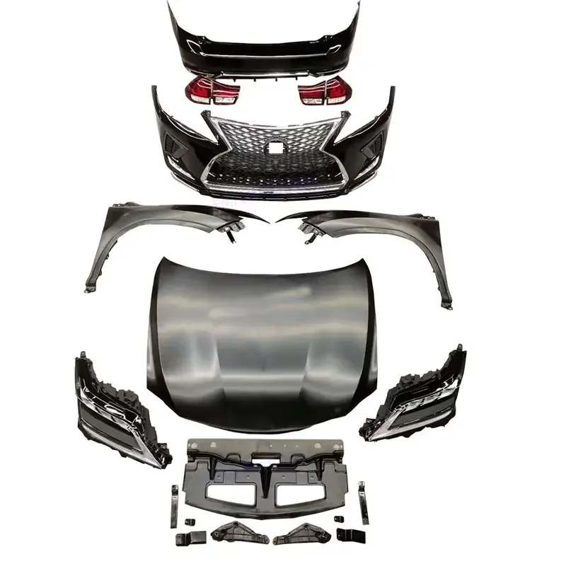 High Quality Body Kit including Front Rear Bumper Grille Headlight Taillight Hood Fender For Rx 09-11 Update to 20