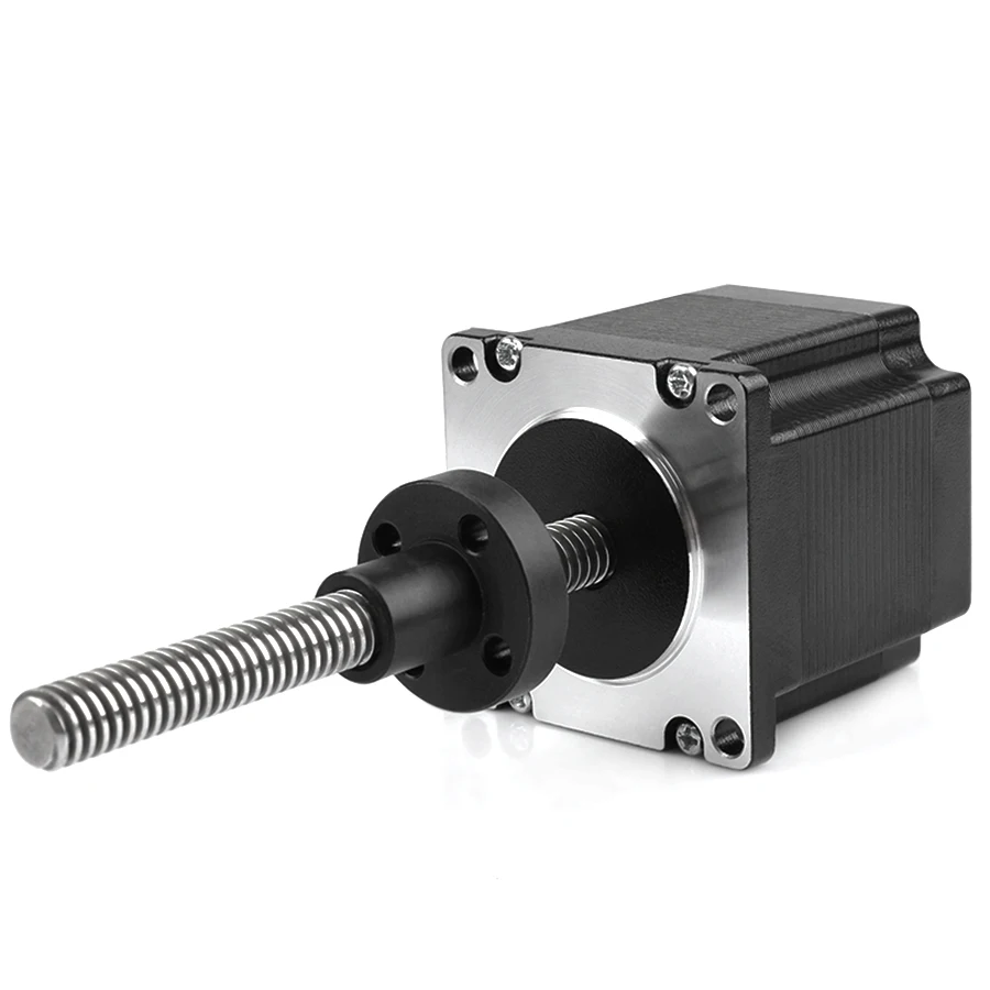 Siheng Nema23 57mm Hybrid Lead Screw Stepper Motor With Copper Nut Lead 8Mm Screw Linear Actuators
