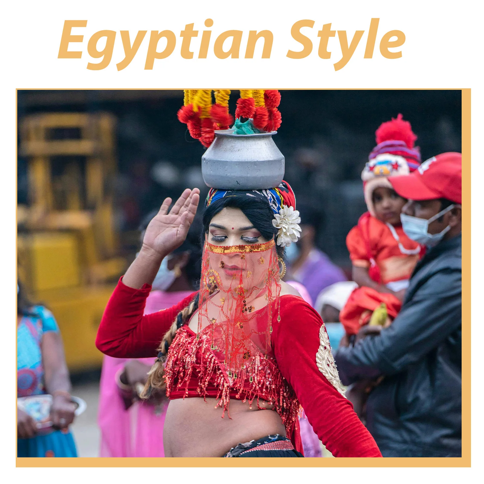 الذهبي الترتر الوجه الحجاب للرقص الشرقي نصف قناع زي التبعي النساء الشيفون عملة وشاح الرأس تحت عنوان الأحداث