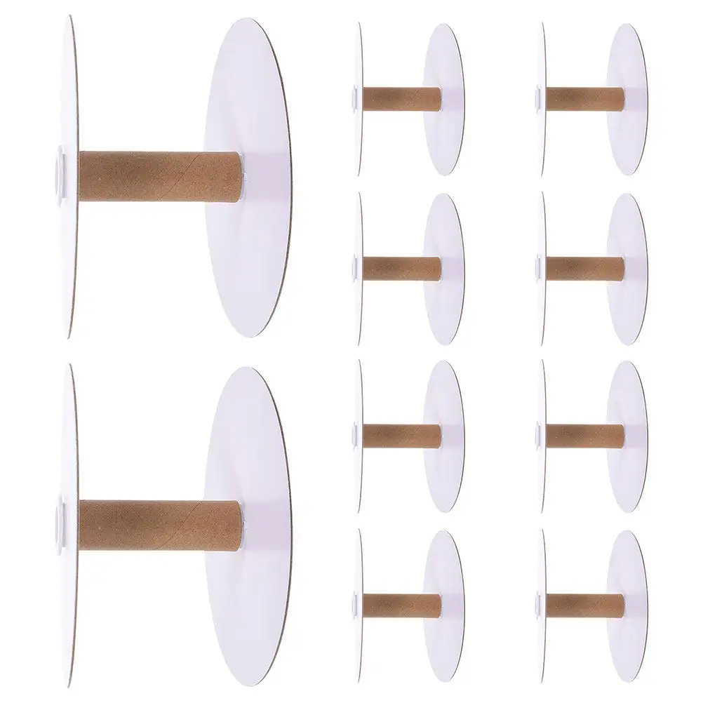 

20 шт. неокрашенных катушек с гладкой поверхностью для рукоделия: вышивки, ткачества, шитья, хранения лент, проволоки, пряжи, органайзер для намотки