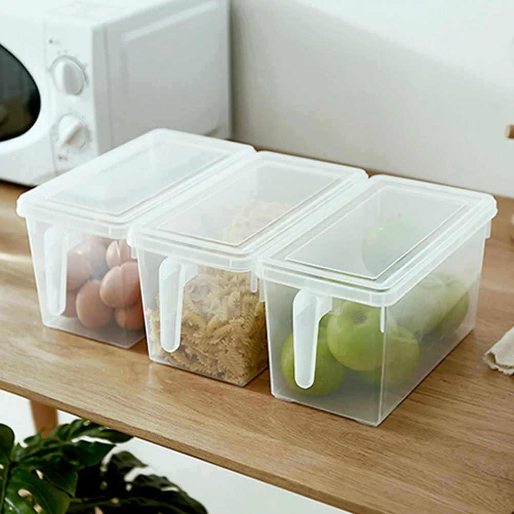

5L Food Storage Box Transparent Plastic Refrigerator Storage Container Cover Kitchen Organizer Box for Fruits