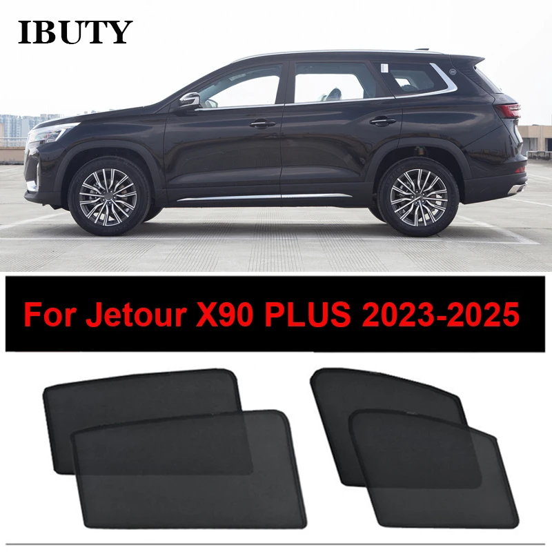 

For Jetour X90 PLUS 2023-2025 Car Sunshade Side Window Sun Visor Mesh Curtains Sunscreen Heat Insulation Sun Protection Shade