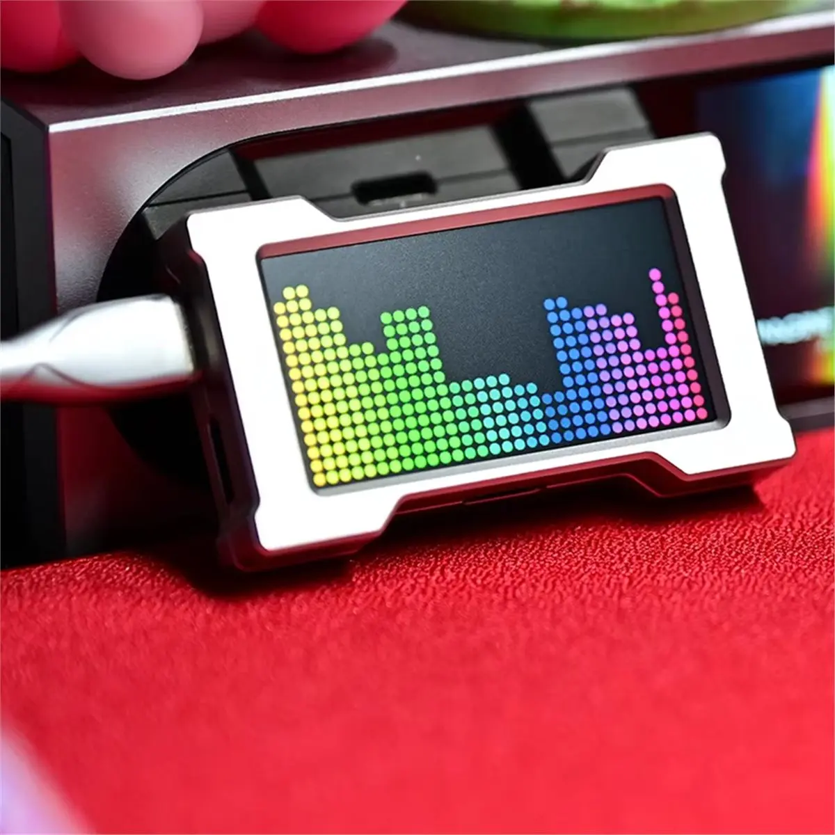 618 Mega Sale HMLAB ZNEO Gaming USB Hub - 2-to-3 Port, 8K Hz, Independents Power, with Screen, Trendy Electrophoresis 77 Frames