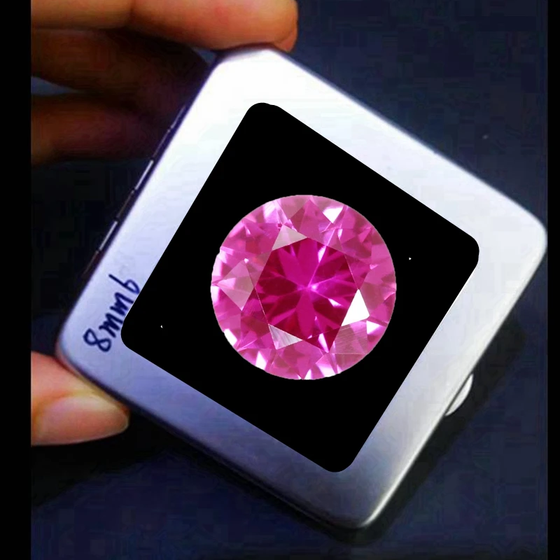 

Boxed Premium Natural Pink Ruby Round Cut For Gem Collecting And Jewelry Making VVS Loose Gemstones Various Sizes