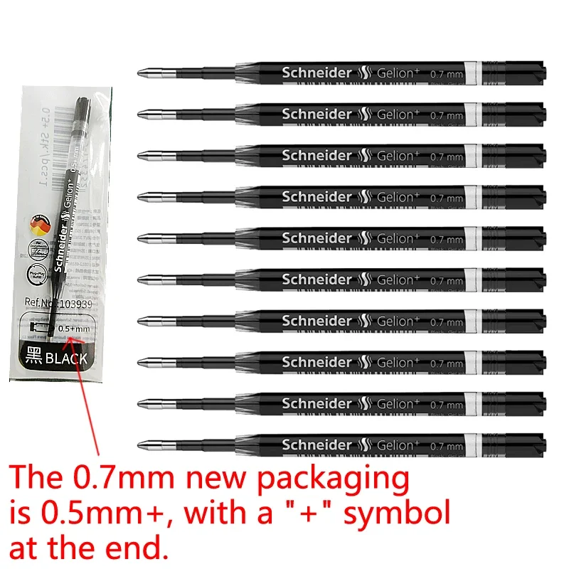Długopis żelowy Schneider G-2 Gelion+, wkład do długopisu żelowego 0,5 mm 0,7 mm format ISO G2, europejski standard, artykuły biurowe — zdjęcie produktu 6