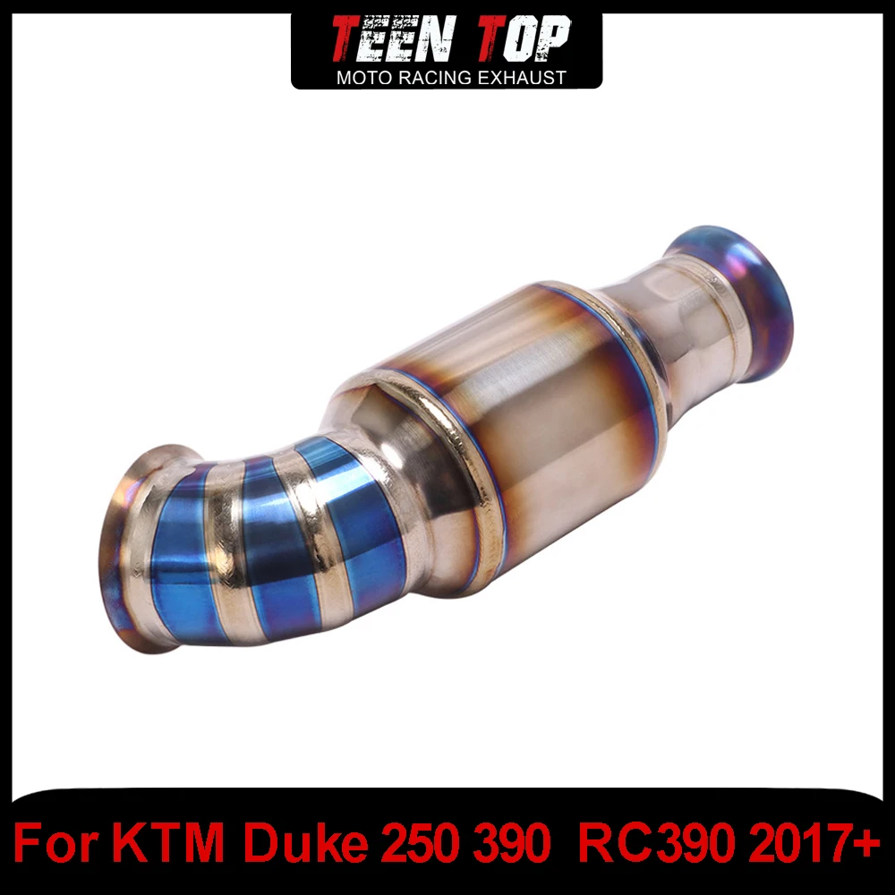 

Titanium Alloy Exhaust Escape Connection Pipe For KTM Duke 250 390 RC390 Decat Pipe Middle Link Pipe Adapter Connector Slip On