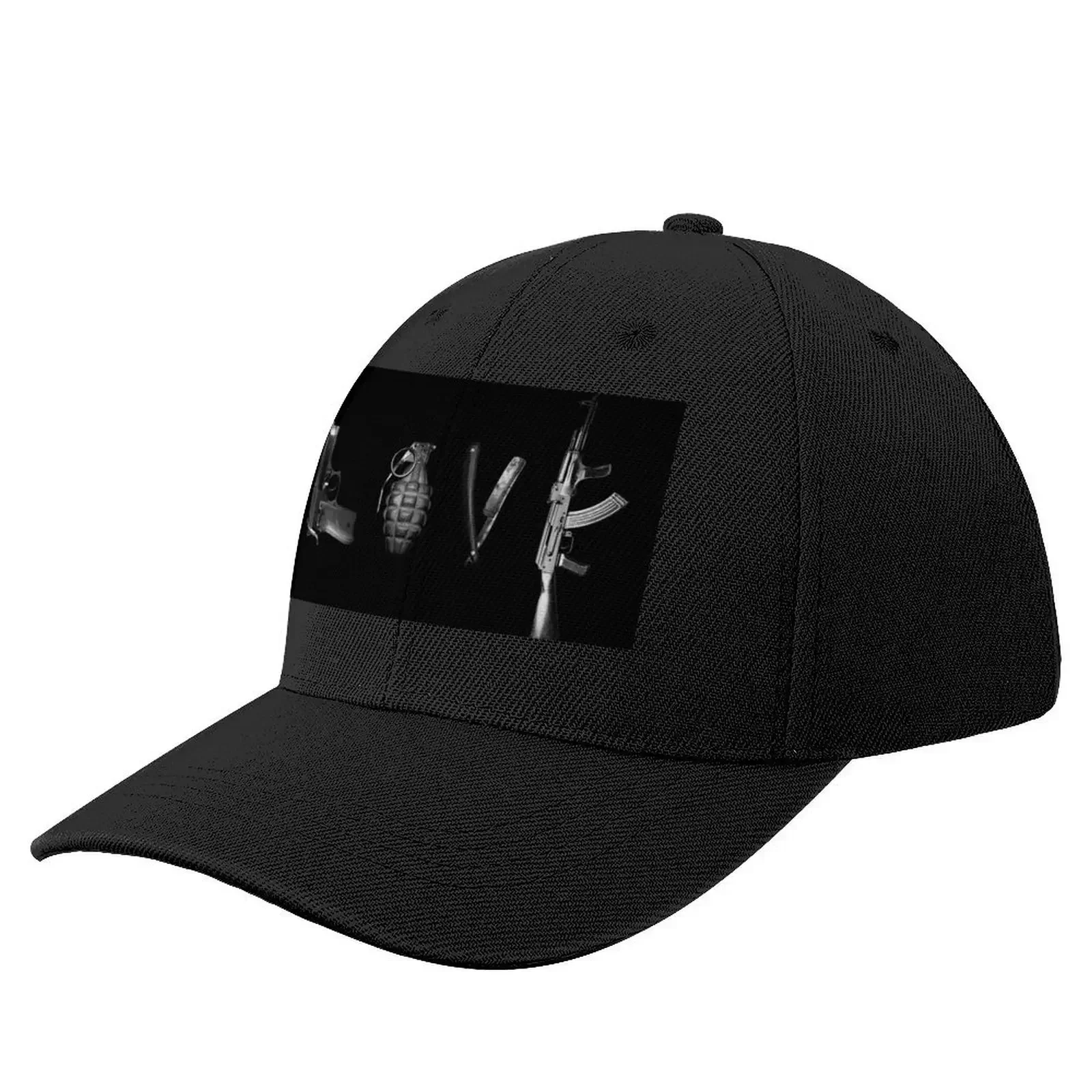 love weapons - guns grenade Baseball Cap Sun Cap Trucker Cap beach hat Beach Bag Baseball Men Women's