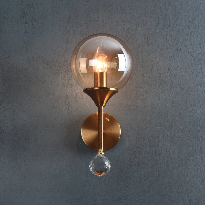 LED wall lamp Bedroom bedside lamp Modern simple staircase aisle Light luxury living room TV background