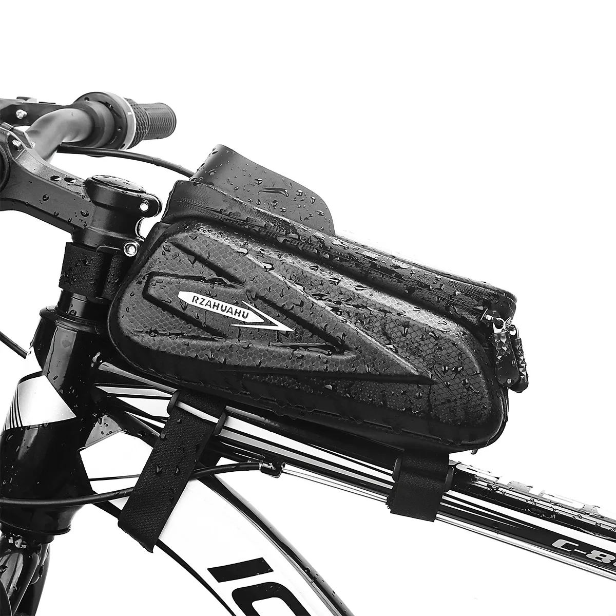 Phone Hard Case Waterproof Reflective Large Capacity Top Tube Bag Road Bicycle Head Bag Front Beam Bag Cycling equipment image 2