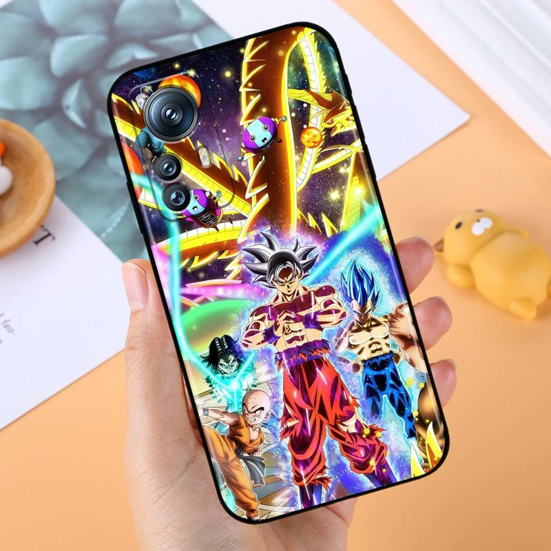 Luxury D-Dragon Ball Goku For Xiaomi Mi 14 13T 13 12T 12 11T 11i 11 10T 10 Pro Lite Ultra 5G Black Soft Phone Case