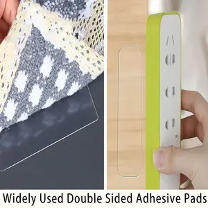 Yeniden kullanılabilir, şeffaf pedler, yapışkan notlar, kare, iz bırakmadan, çift taraflı bant, montaj, ağır hizmet tipi, çıkarılabilir, şeffaf, asma katlar, 60-1200 adet şeffaf koruyucu kılıfta en çok satılan 8 bant-no. 6