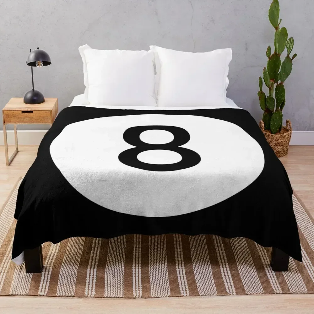 8 ball biliard pool Throw Blanket Hairy wednesday Single Flannels Blankets