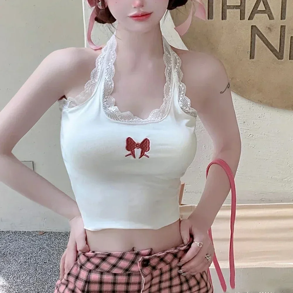 سترة حبال غير رسمية للنساء سترة رسن رغبة نقية سترة دانتيل نمط القوس سترة طول الملابس العادية #3