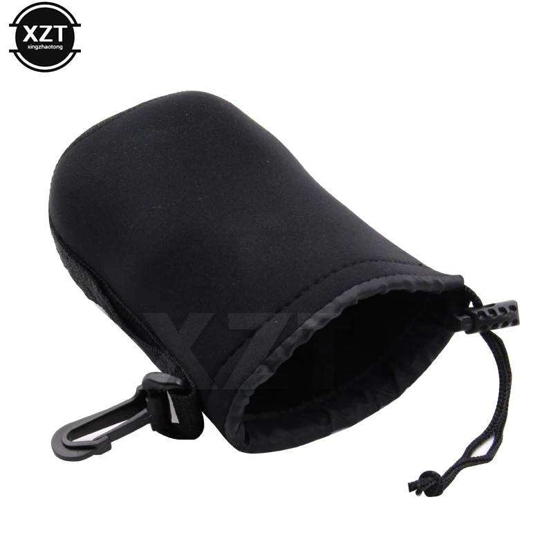 Universal Camera Lens Pouch Bag Neoprene Waterproof Lente Cover Case Stora S M L XL Soft Nylon For Canon Nikon Sony Newest