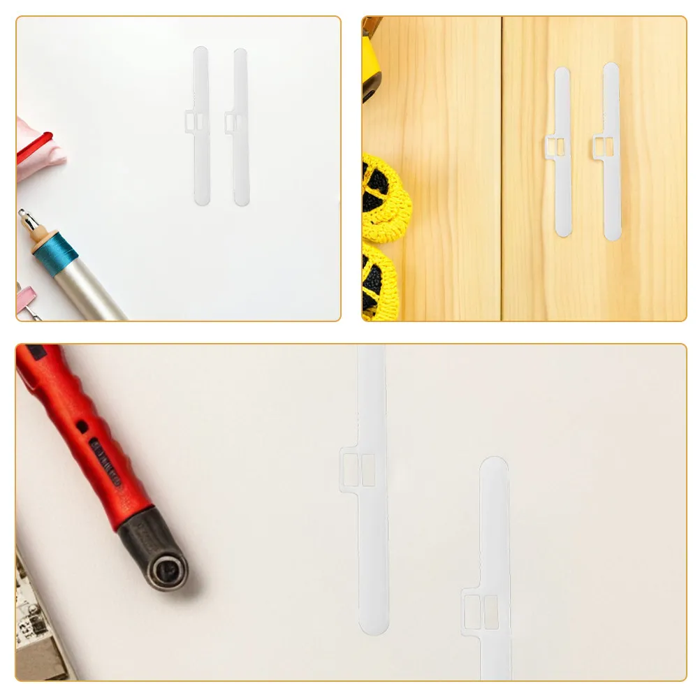10Pcs Vertical Blind Double Hole Repair Tabs Replacement Window Blinds Parts Smooth Sliding Curtain Accessories